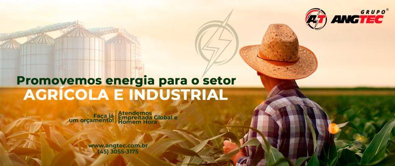 Promovemos energia para o setor agrícola e industrial 