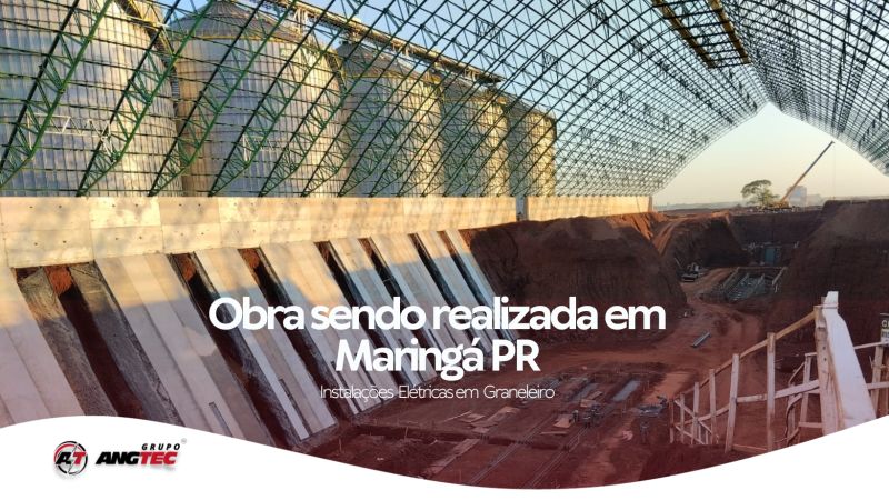 Obra sendo realizada em Maringá PR